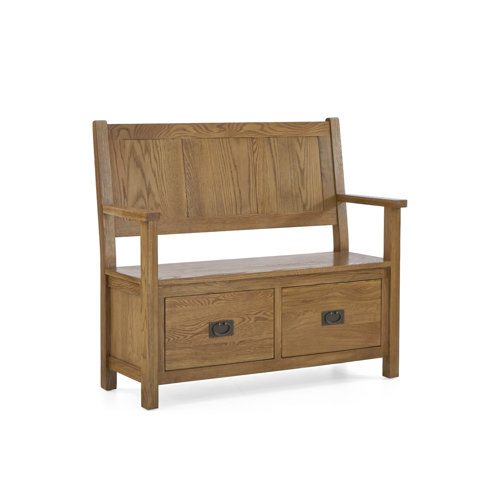 Gracie Oaks Wood Storage Hallway Bench Wayfair.co.uk